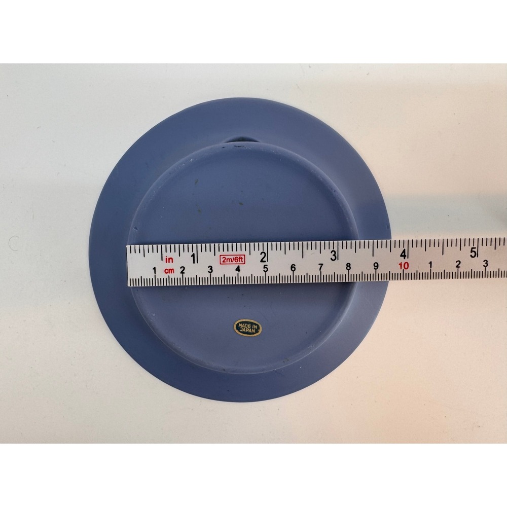 Vintage 1978 MBC Original Blue Jasperware Style Ship Wall Hanging Decanter 5" - Picture 8 of 9